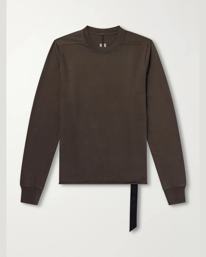 DRKSHDW by Rick Owens Cotton-Jersey Sweatshirt Brown