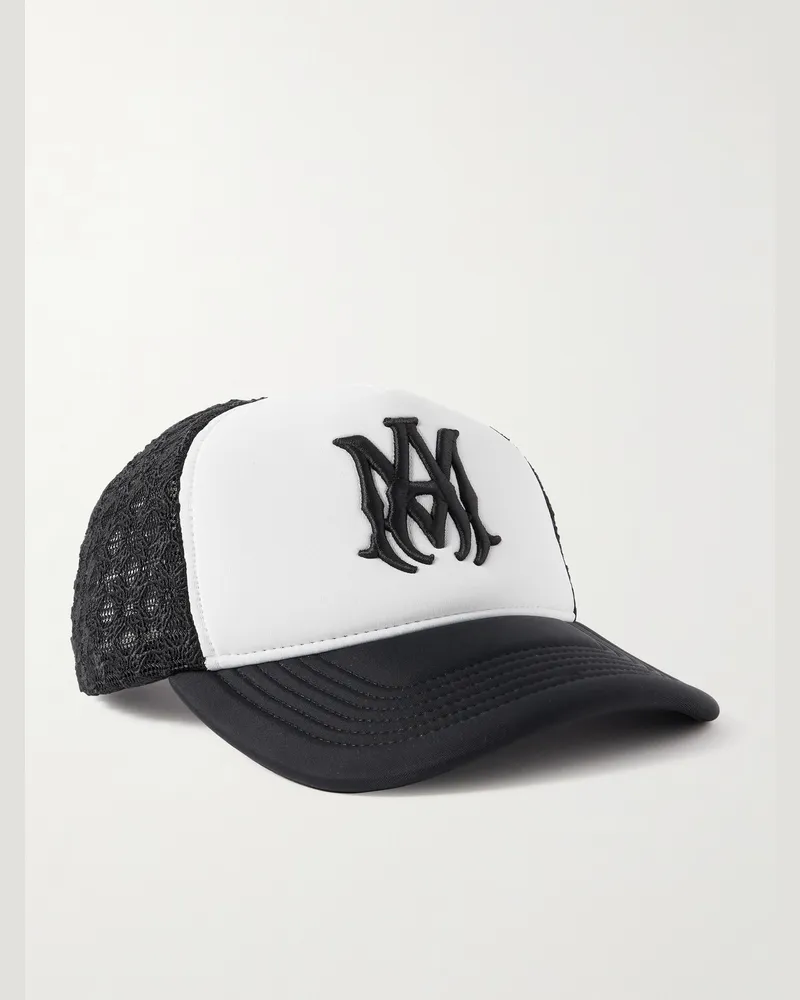 Amiri MA Baseballkappe aus Scuba und Mesh mit Logostickerei Schwarz