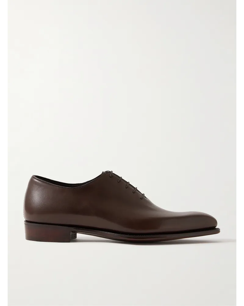 George Cleverley Merlin Oxford-Schuhe aus Leder Braun