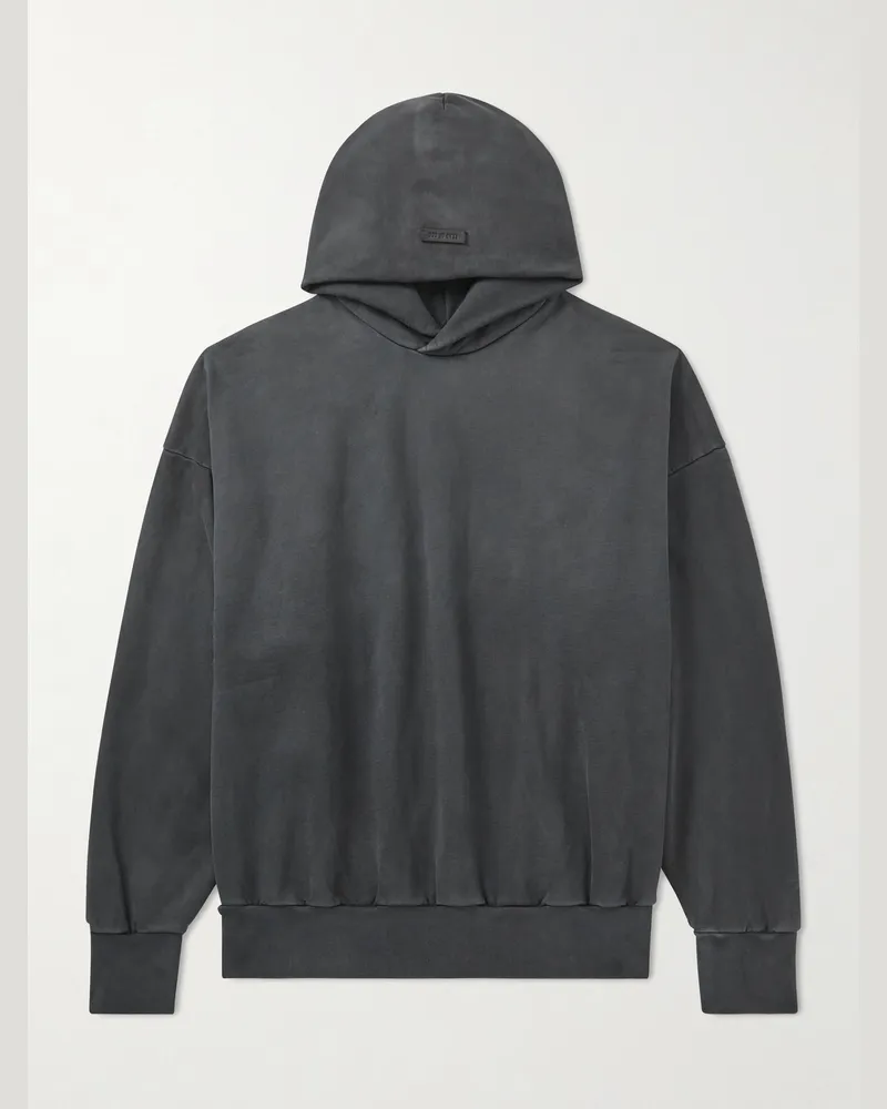 Fear of God Hoodie aus Baumwoll-Jersey Schwarz