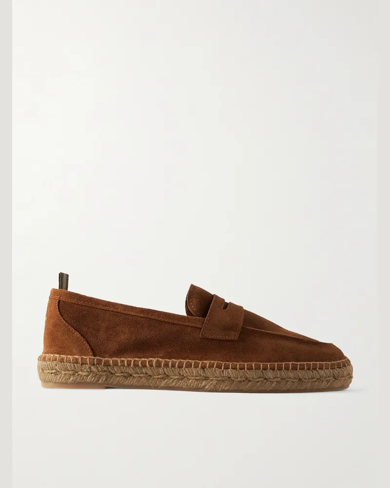 Castañer Nacho Espadrilles aus Veloursleder Braun