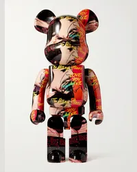 BE@RBRICK Andy Warhol + The Rolling Stones 1000% Dekofigur aus bedrucktem PVC Schwarz