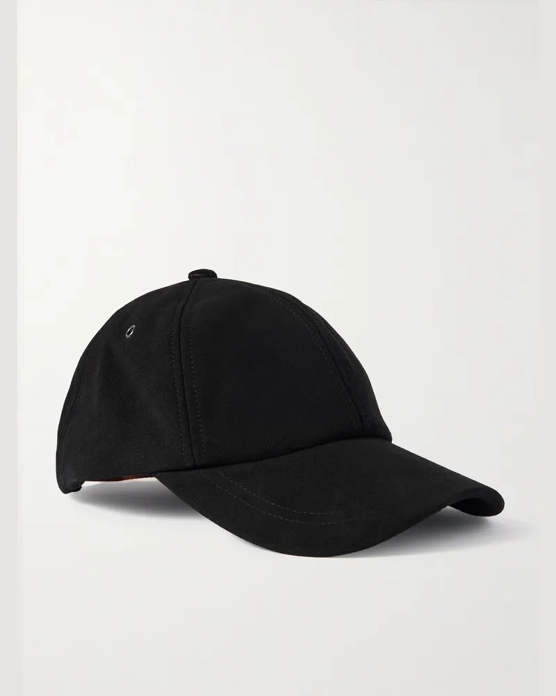 Paul Smith Suede Baseball Cap Black