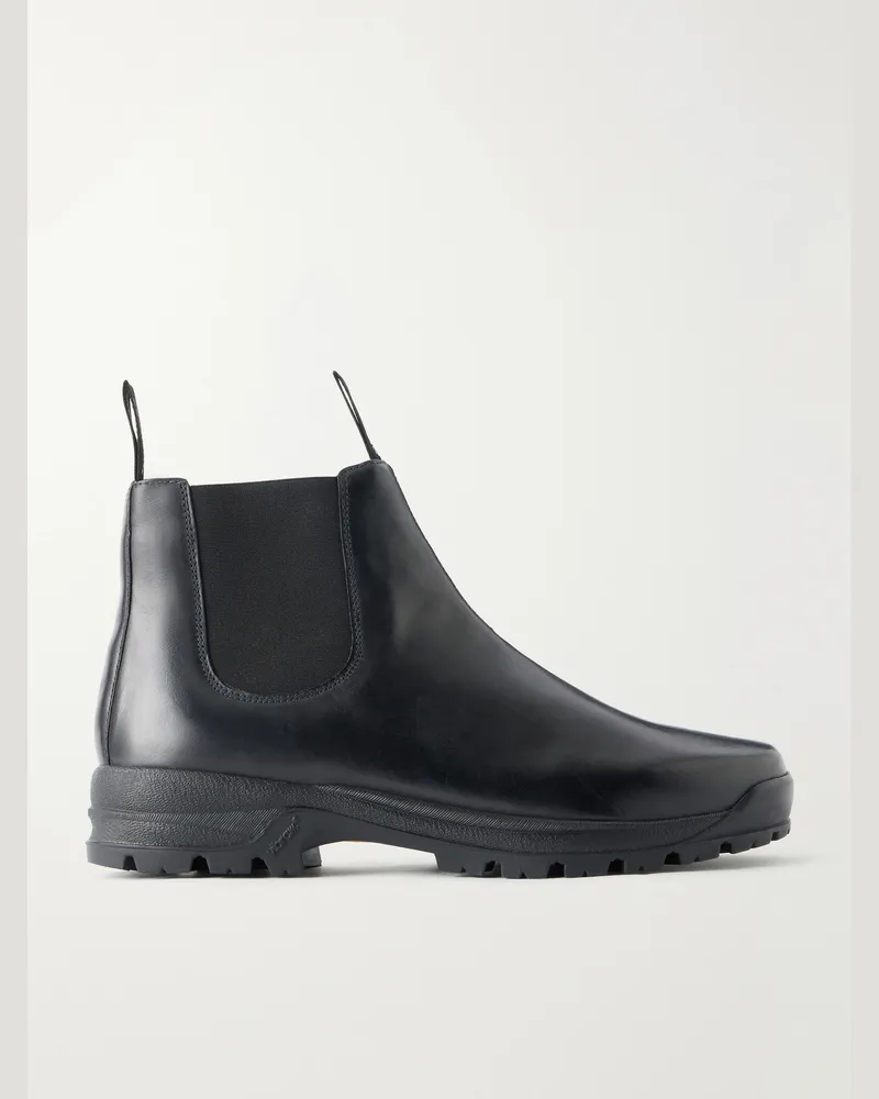 Grenson  Sneaker 94 Vegetable-Tanned Leather Chelsea Boots Black