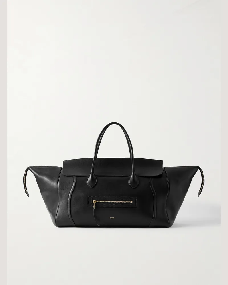 Celine Luggage Tote aus Leder Schwarz