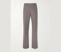 Straight-Leg Wool Trousers