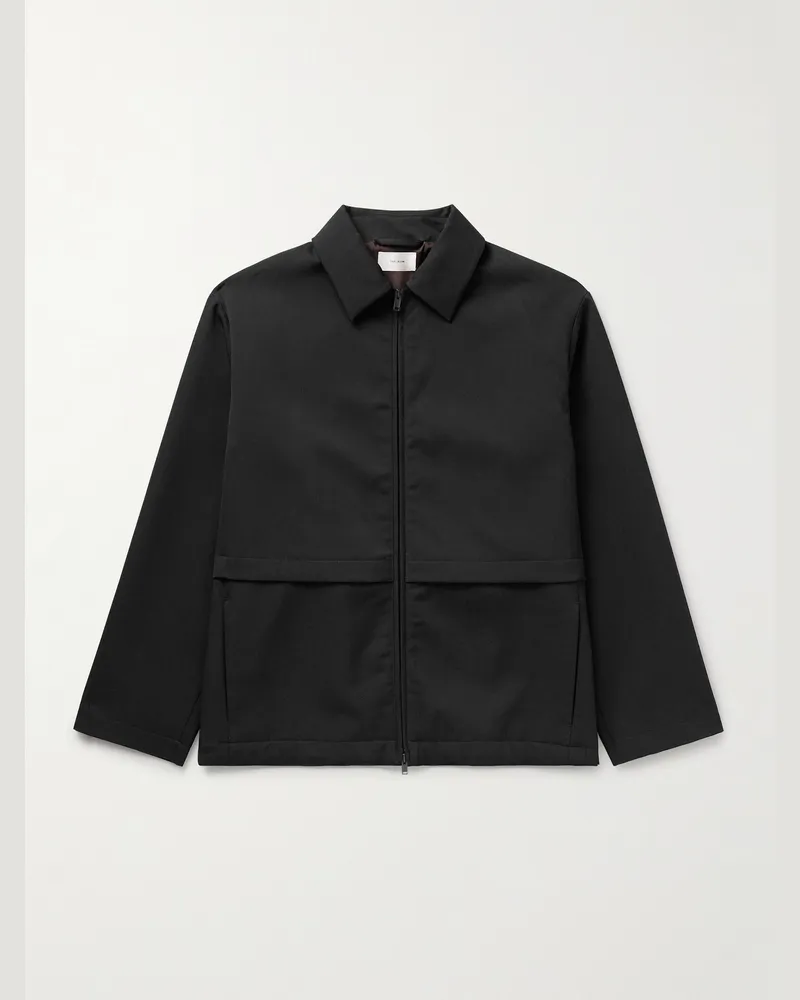 The Row Migaru Jacke aus Schurwoll-Twill Schwarz
