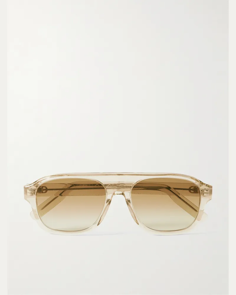 Dior CDIconA1I Aviator-Style Acetate Sunglasses Brown