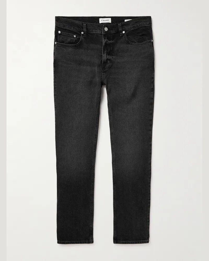 Frame Denim The Modern Straight-Leg Jeans Black