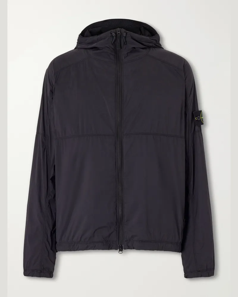Stone Island Hooded Shell Jacket Black