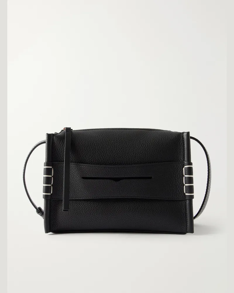J.W.Anderson Loafer Leather Messenger Bag Black