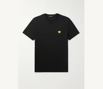 Slim-Fit Logo-Embroidered Cotton-Jersey T-Shirt