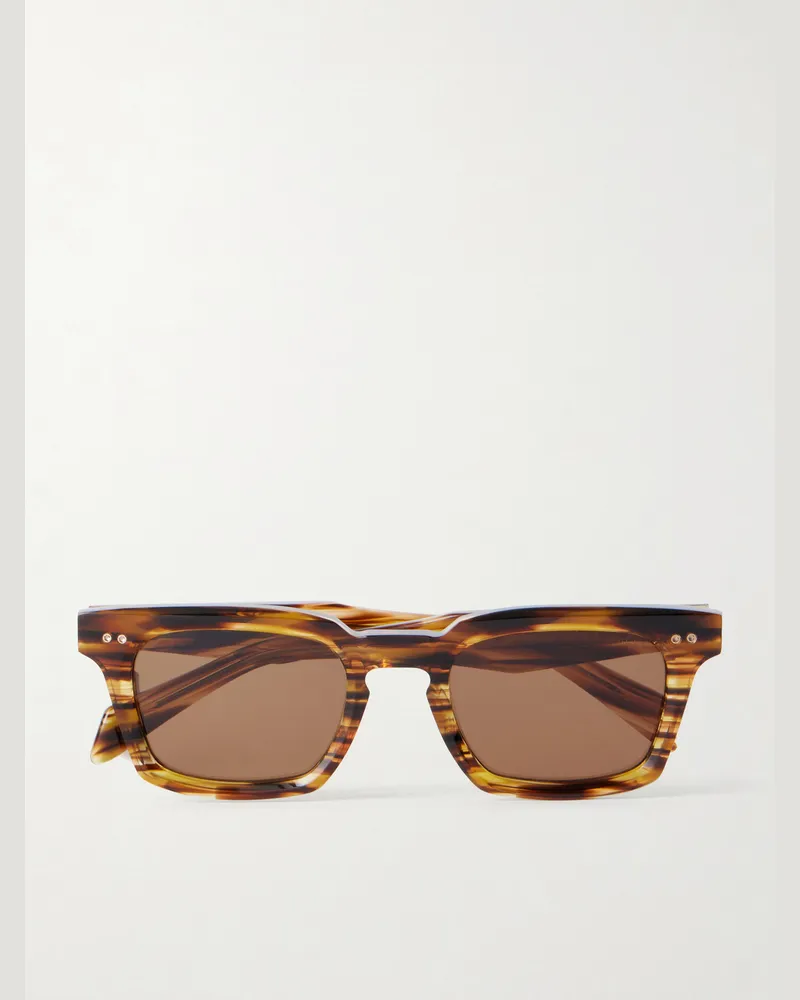 DITA Monolix Square-Frame Acetate Sunglasses Brown