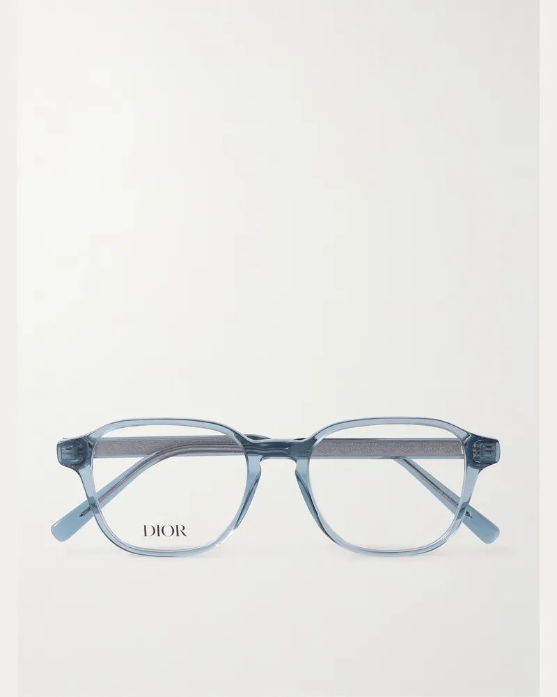 Dior DiorBotanicaoS2I Brille mit D-Rahmen aus Azetat Blau