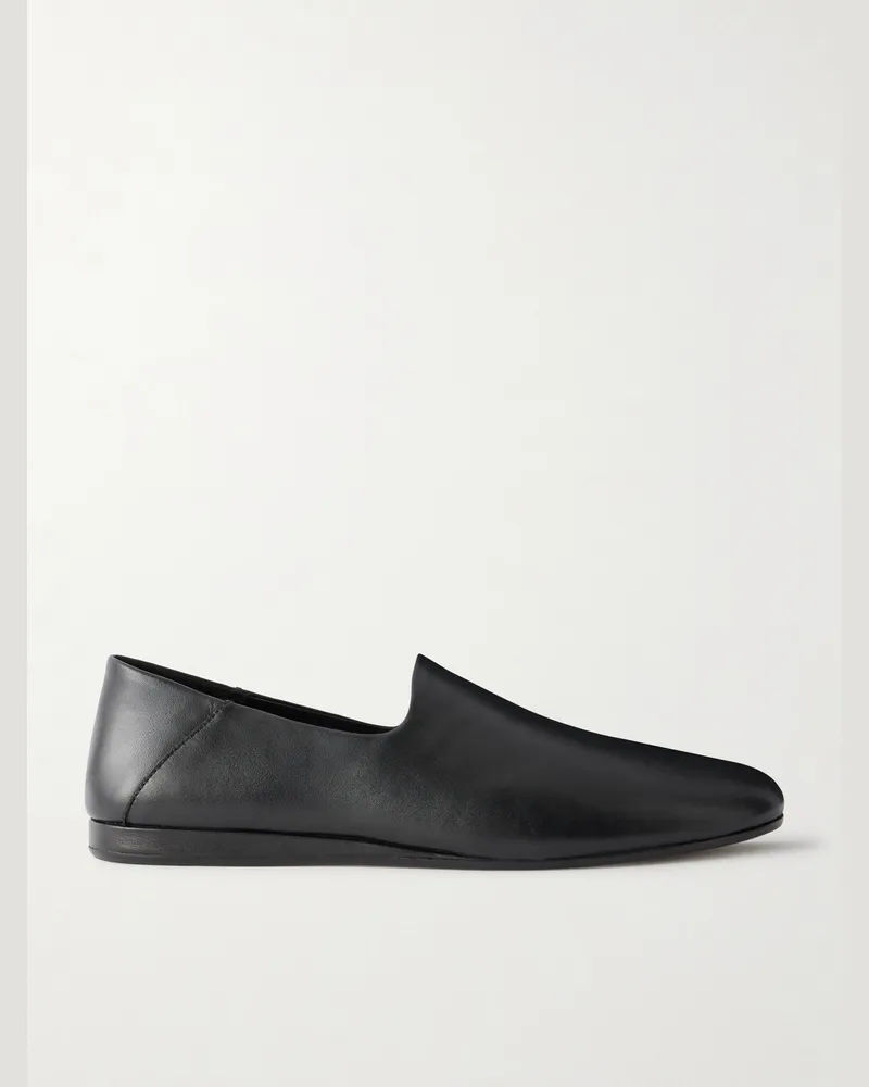 Jacquemus Les Pantoufles Leather Loafers Black