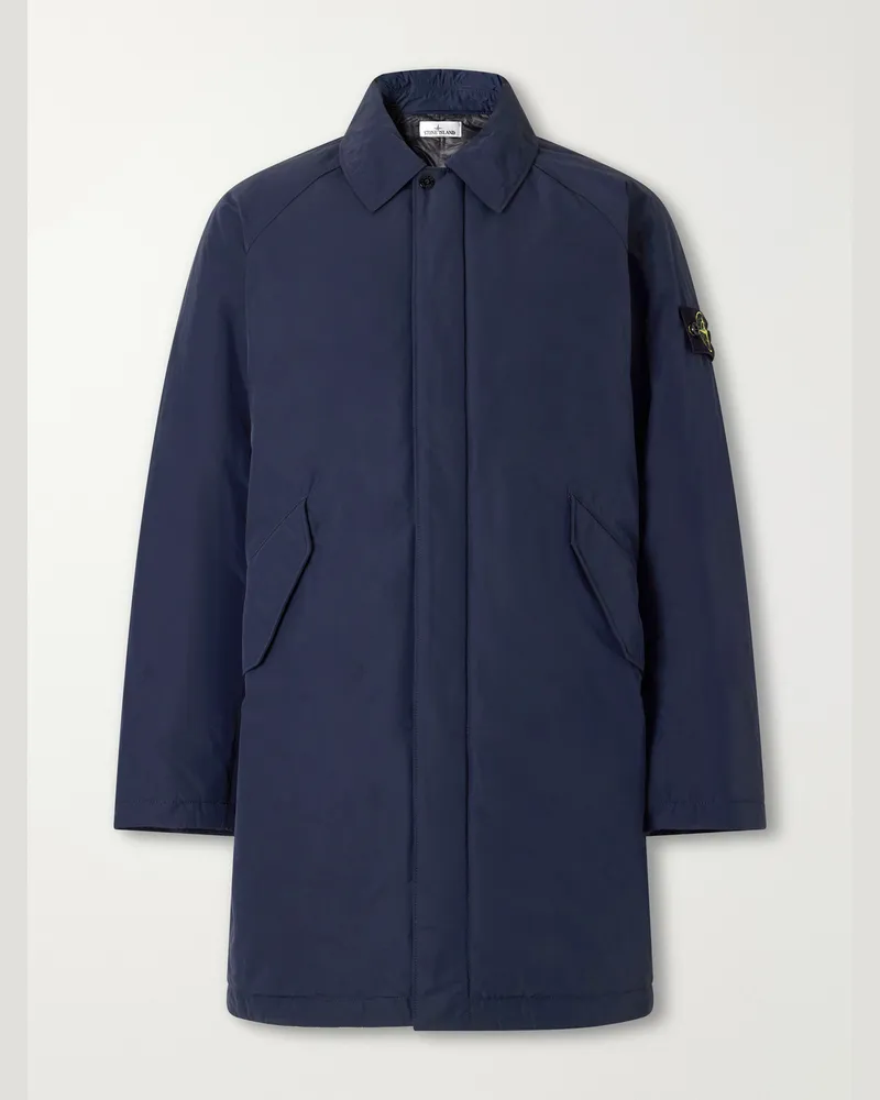 Stone Island Micro Reps Shell Coat Blue
