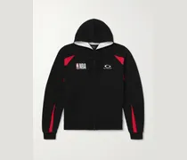 NBA Oversized Logo-Embroidered Cotton-Jersey Zip-Up Hoodie
