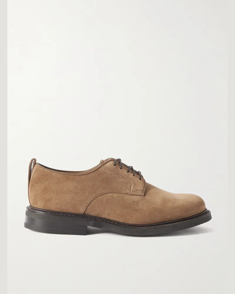 Church's Padstow Suede Derby Shoes Brown
