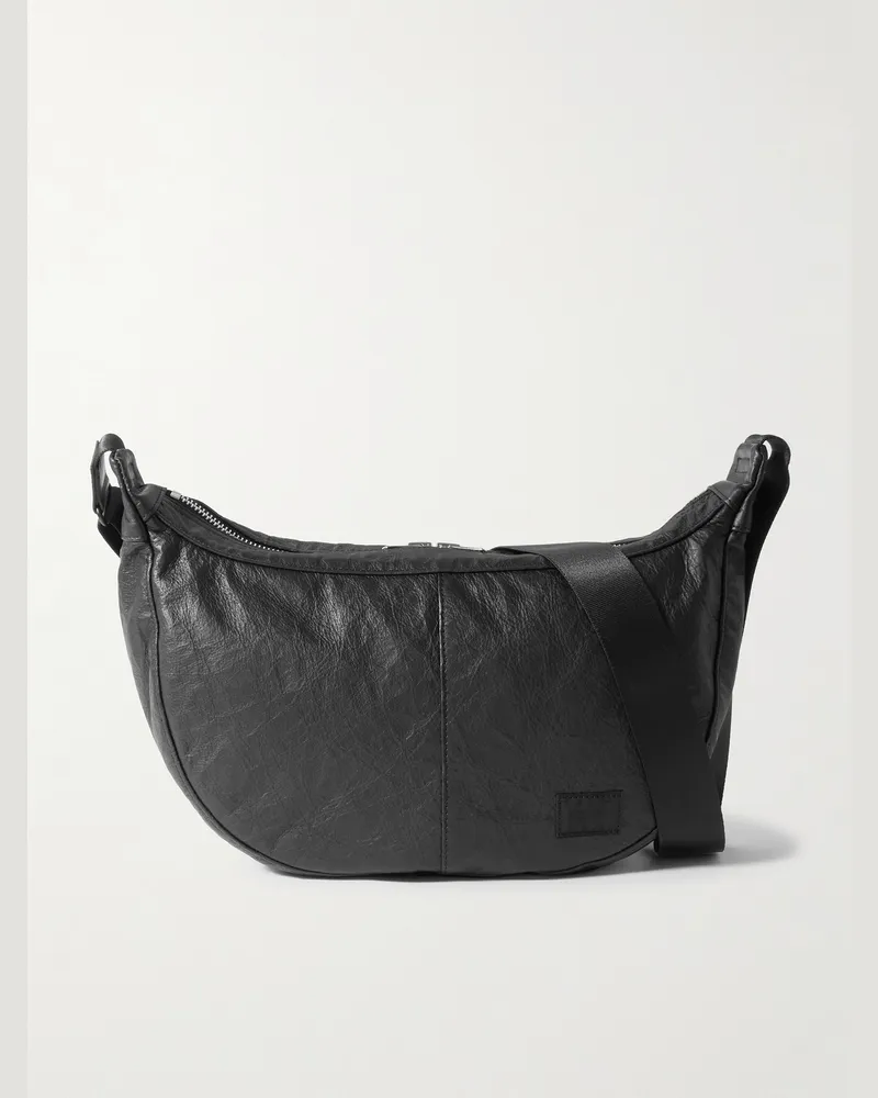 PORTER-YOSHIDA & CO Freestyle Dyneema Textured-Leather Messenger Bag Black
