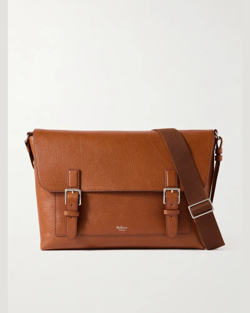 Mulberry Chiltern Full-Grain Oak Legacy NVT Leather Messenger Bag Brown