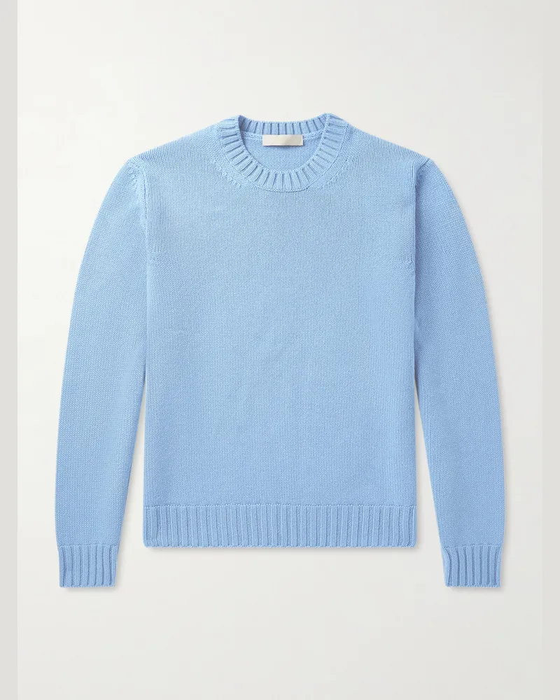SAMAN AMEL Gio Cashmere Sweater Blue
