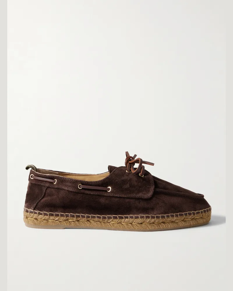 Castañer Nemo Bootsschuhe aus Veloursleder Braun