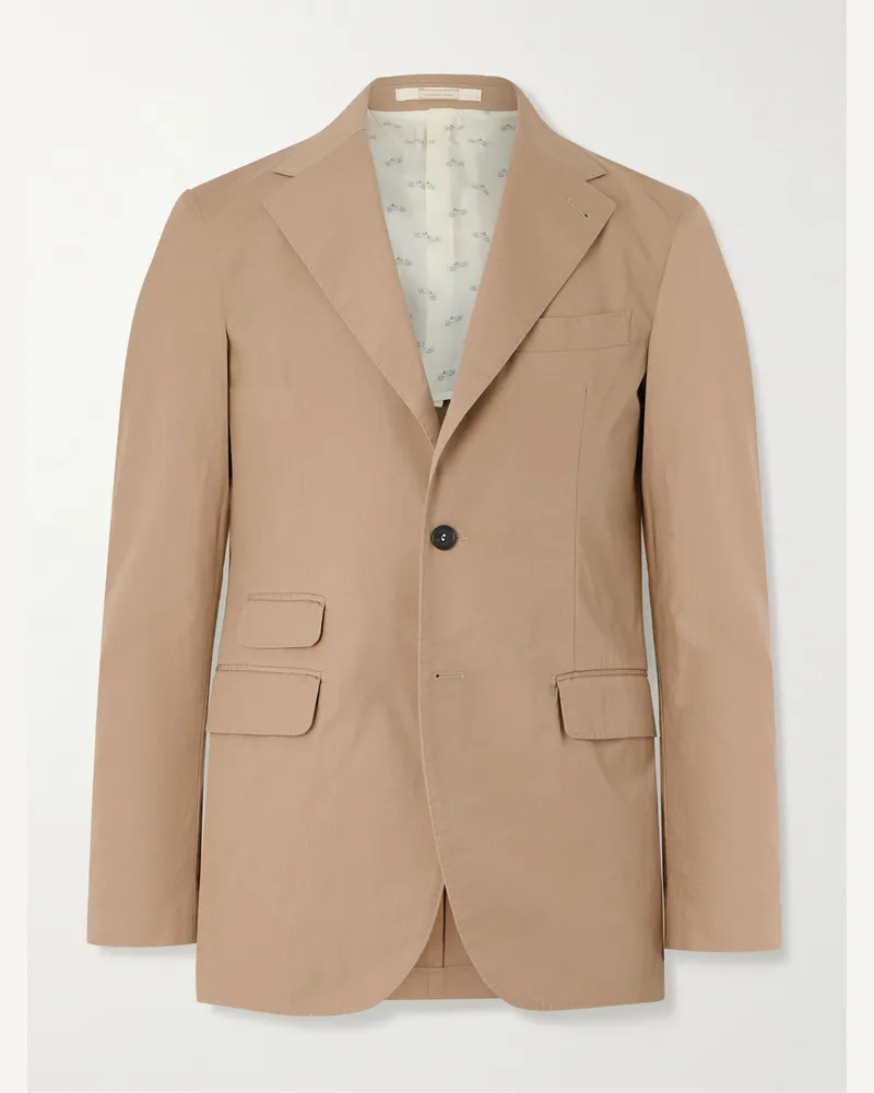 Massimo Alba Cotton Blazer Neutrals
