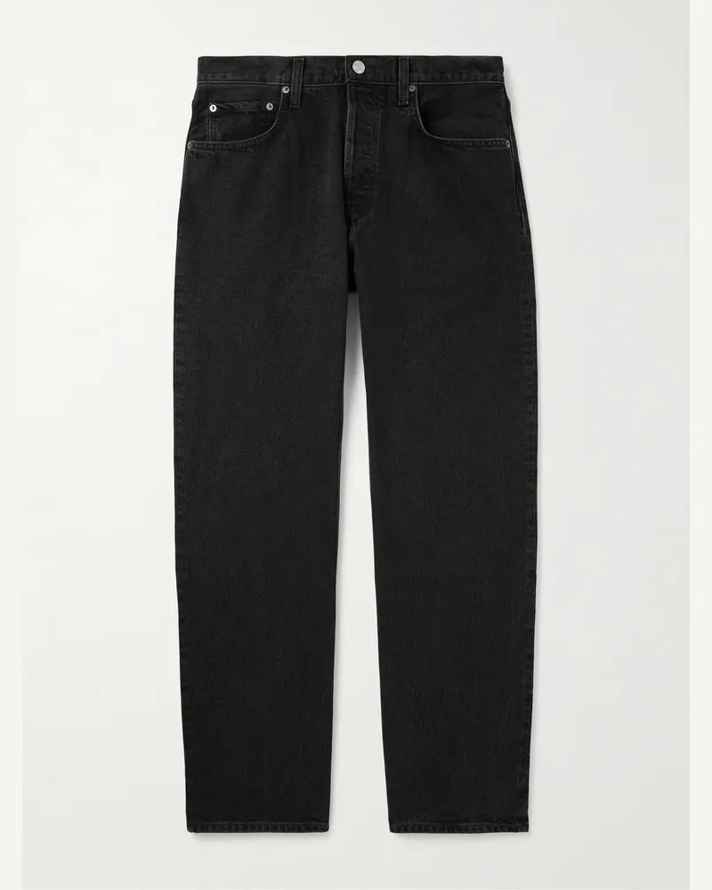 AGOLDE Magnus gerade geschnittene Jeans aus Bio-Denim Schwarz
