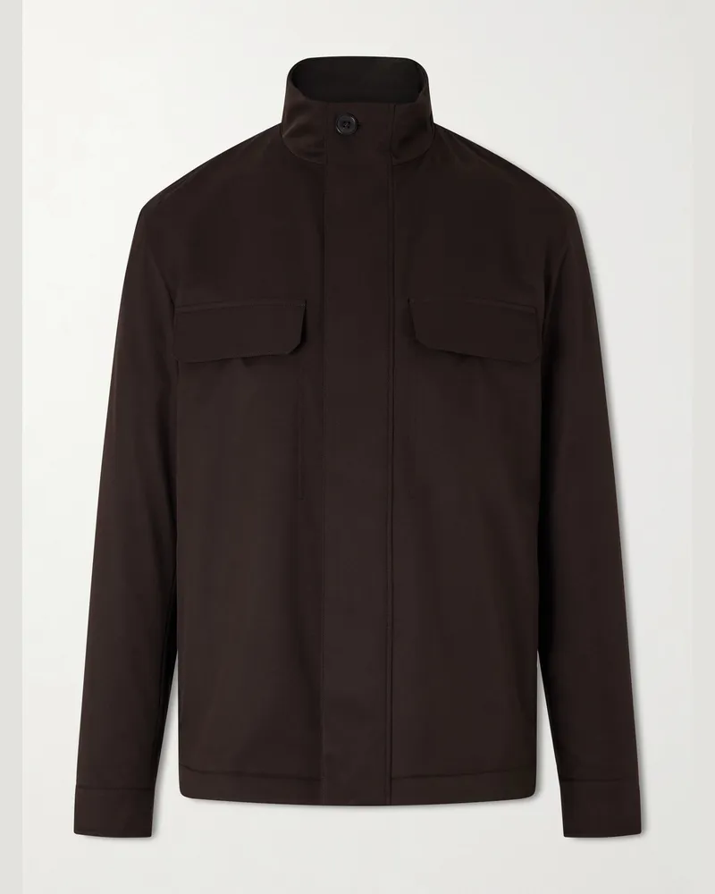 Ermenegildo Zegna Shell Jacket Brown