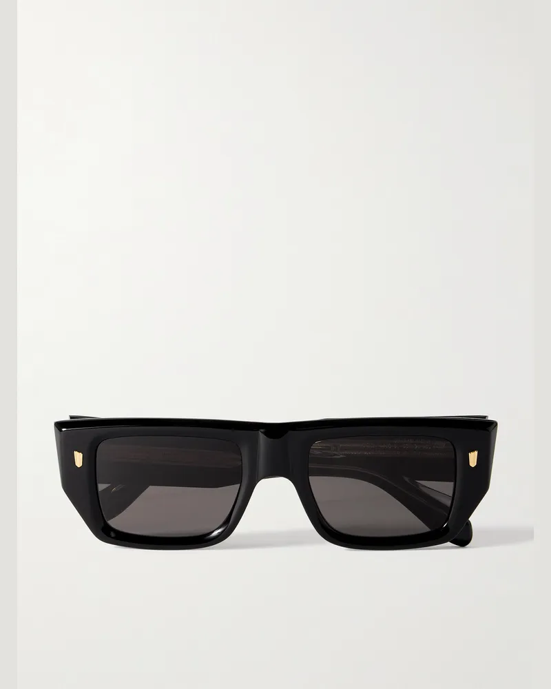 Cutler and Gross 1413 D-Frame Acetate Sunglasses Black