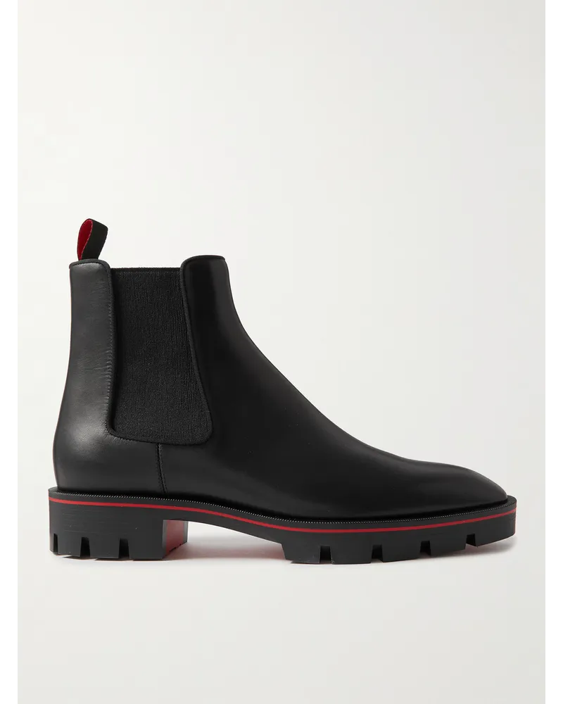 Christian Louboutin Alpinosol Chelsea Boots aus Leder Schwarz