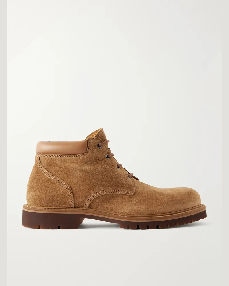 Officine Creative Italia Boss 021 Suede Boots Gray