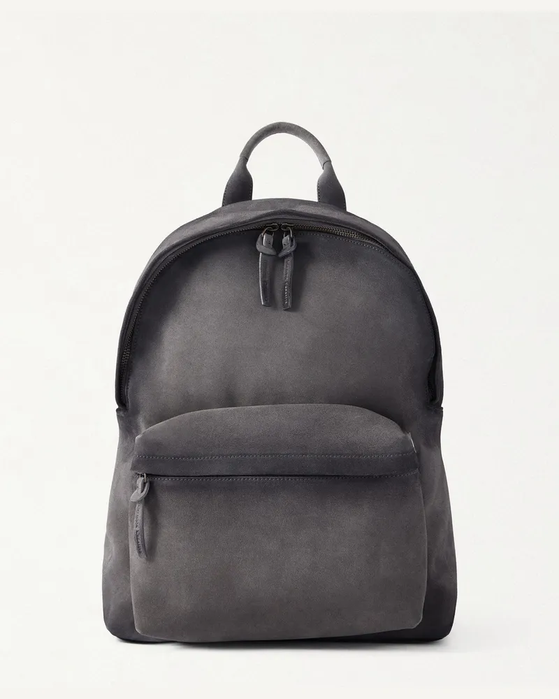 Officine Creative Italia OC 001 Rucksack aus Veloursleder Grau