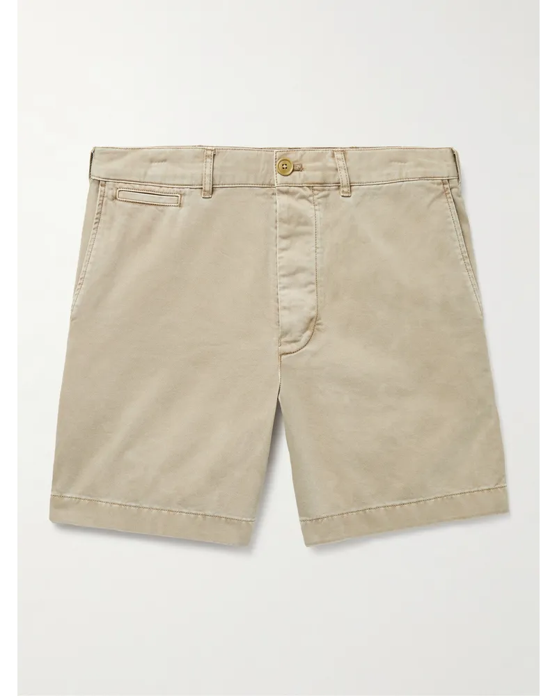 Alex Mill Gerade geschnittene Shorts aus Baumwoll-Twill Neutral