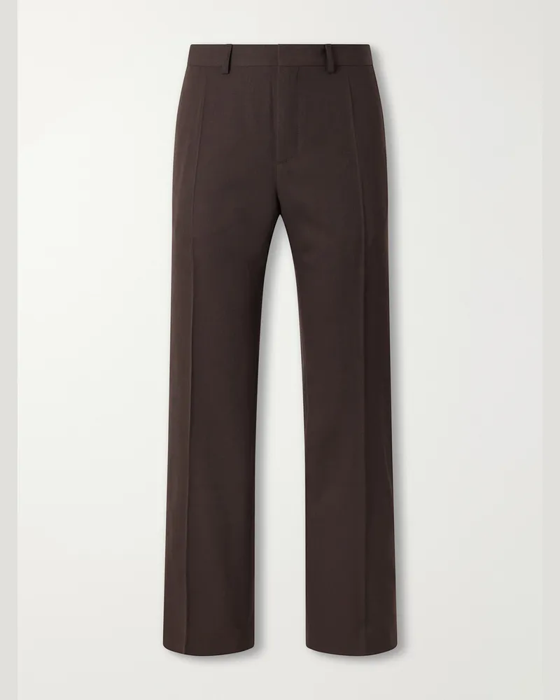 A Kind Of Guise Wide-Leg Virgin Wool Suit Trousers Brown
