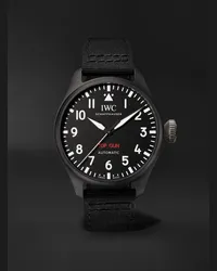 IWC Big Pilot's TOP GUN Automatic 43,8 mm Uhr aus Keramik mit Textilarmband, Ref.-Nr. IWIW329801 Schwarz