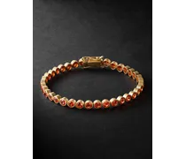 Small Armband aus 14 Karat Gold mit synthetischen Saphiren