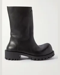 Balenciaga Hummer Stiefel aus Leder Schwarz