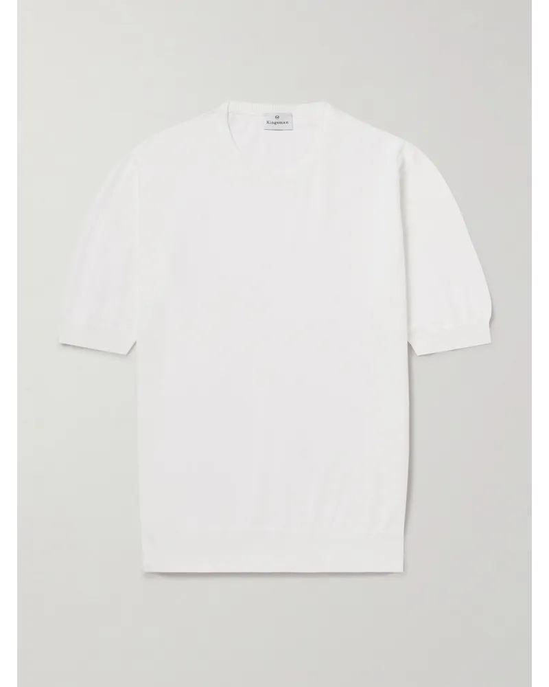 Kingsman Rob T-Shirt aus Baumwolle Weiß