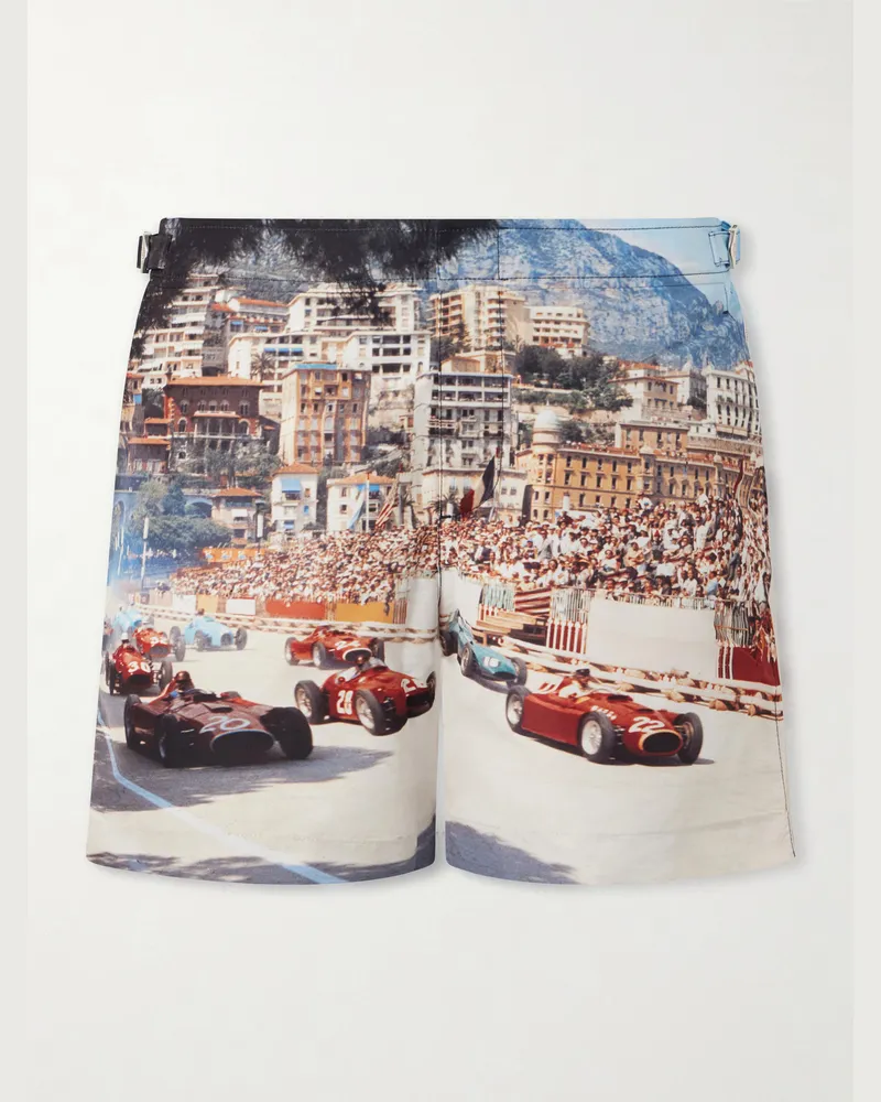 Orlebar Brown Bulldog Straight-Leg Mid-Length Printed Swim Shorts Multi
