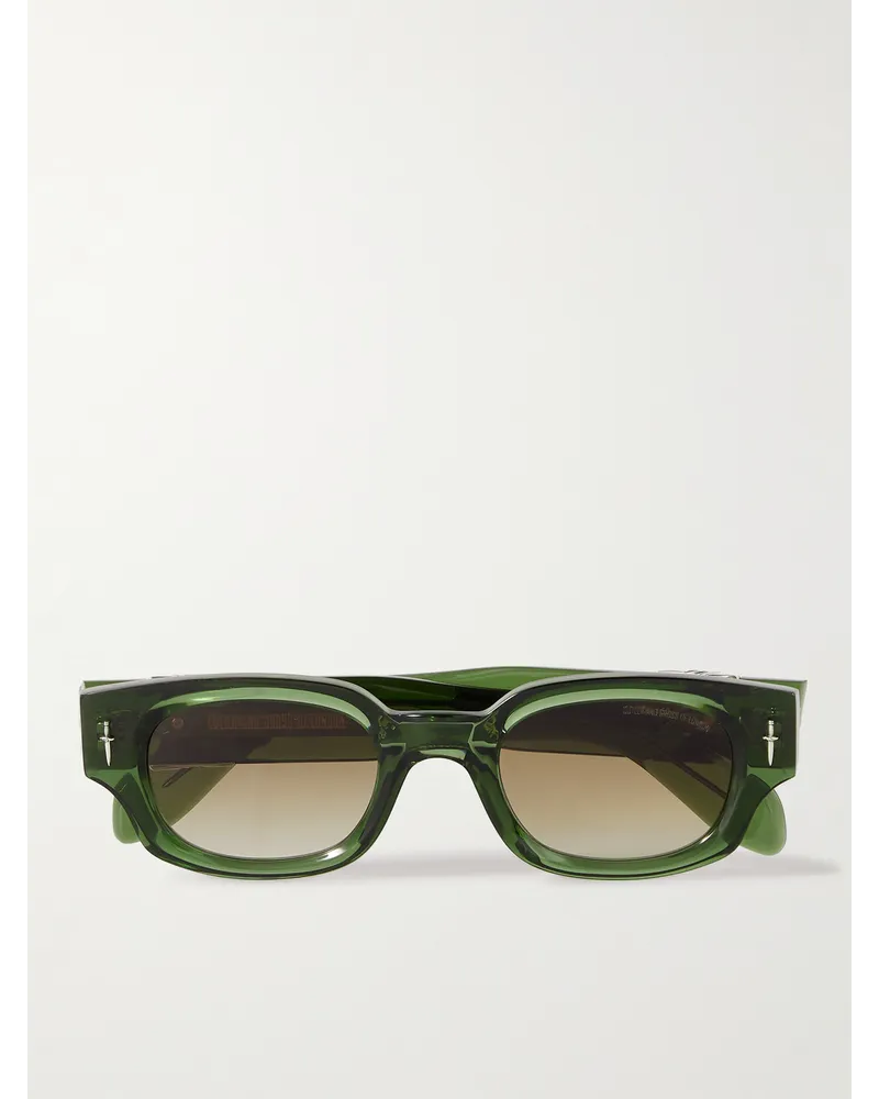 Cutler and Gross The Great Frog The Dagger Sonnenbrille mit D-Rahmen aus Azetat Grün