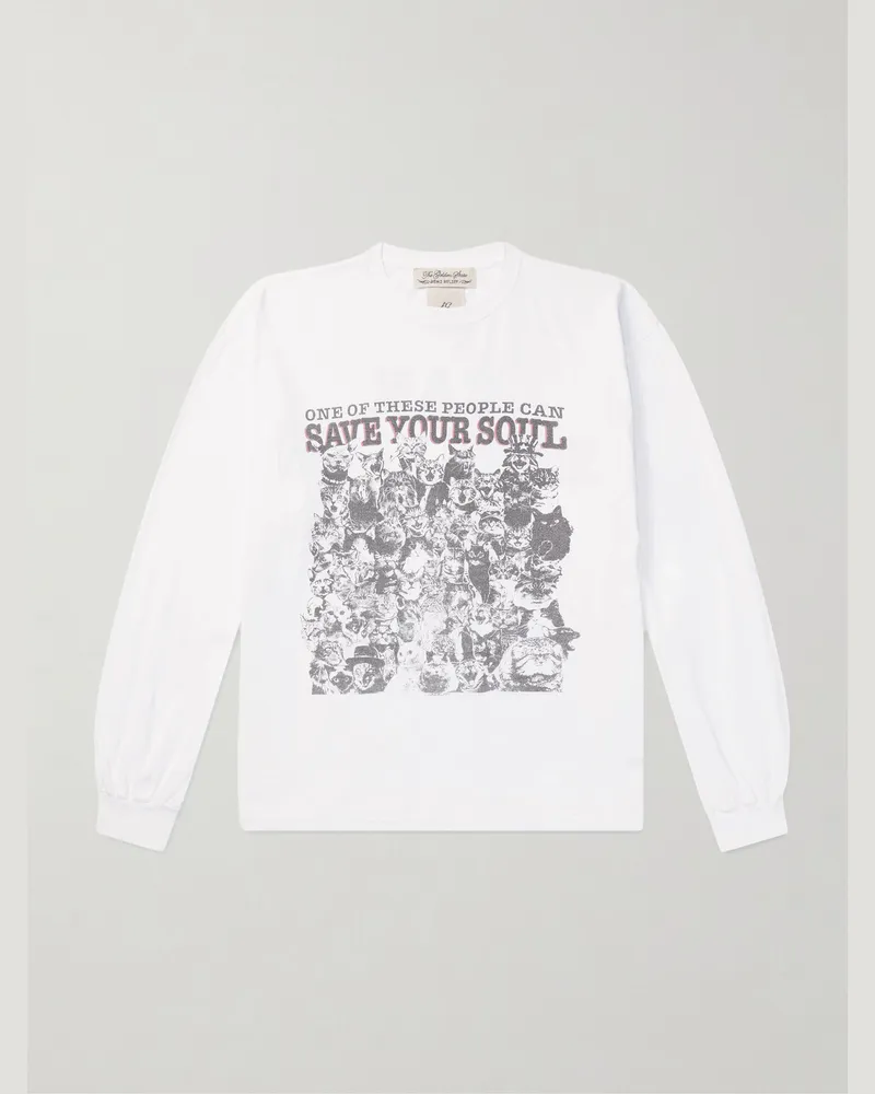 Remi Relief Printed Cotton-Jersey T-Shirt White