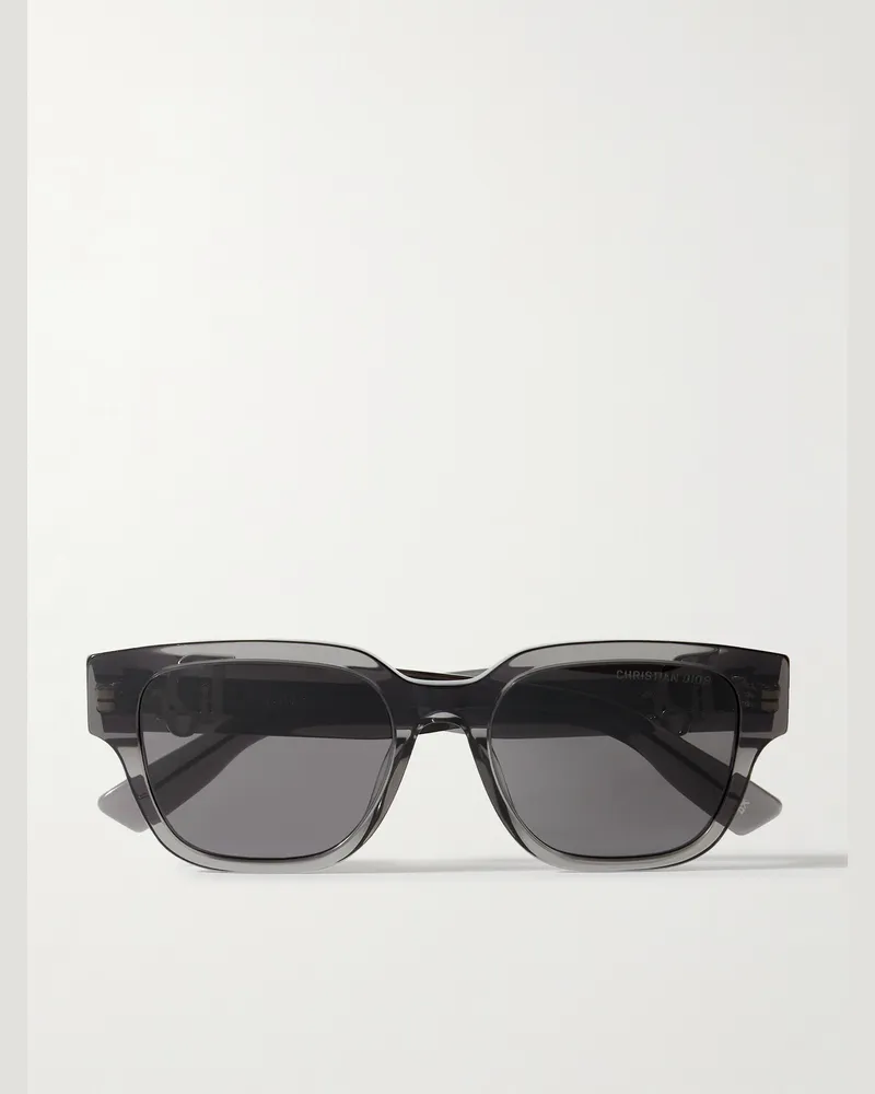 Dior DiorObliqueS1I Sonnenbrille mit eckigem Rahmen aus Azetat Schwarz