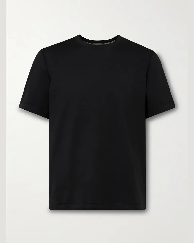 LULULEMON T-Shirt aus recyceltem Stretch-Jersey Schwarz
