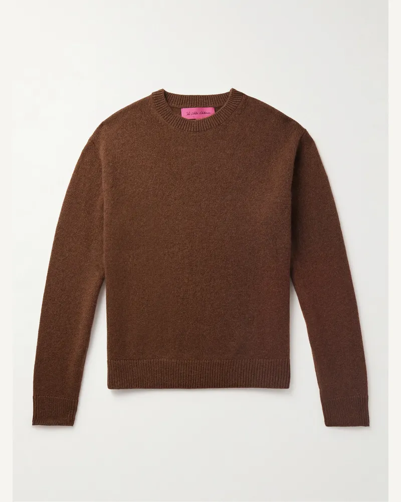 The Elder Statesman Cashmere Sweater Brown