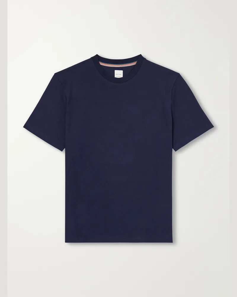 Paul Smith Cotton-Jersey T-Shirt Blue