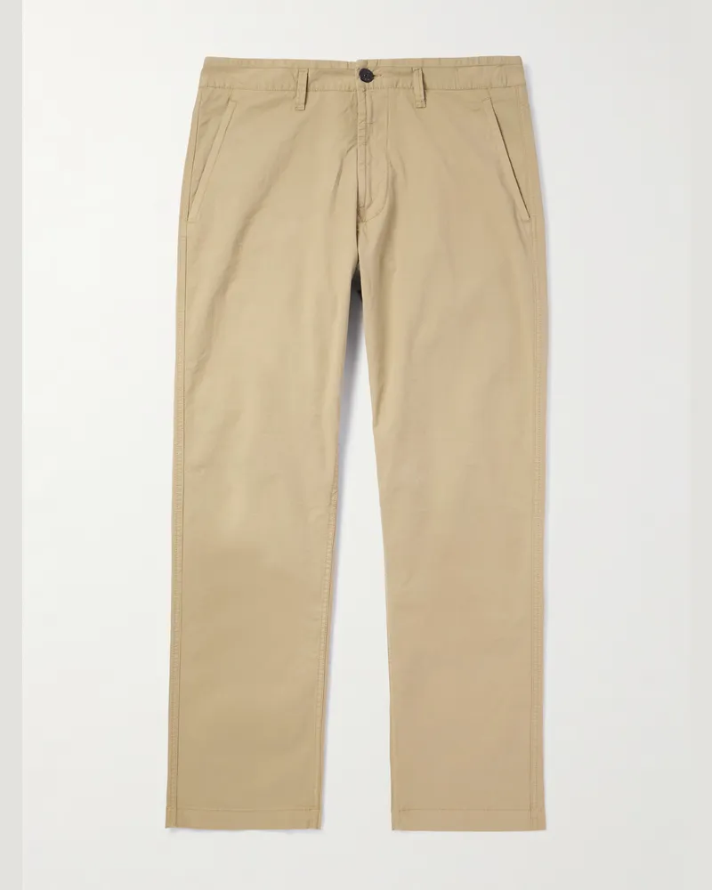 Stone Island Gerade geschnittene Chino aus Stretch-Baumwoll-Twill Neutral