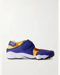 Nike Air Rift Sneakers aus Mesh mit Lederbesatz und geteilter Kappe Blau