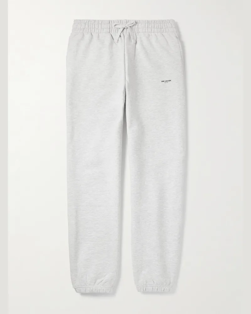 Aimé Leon Dore Straight-Leg Logo-Print Cotton-Jersey Sweatpants Gray