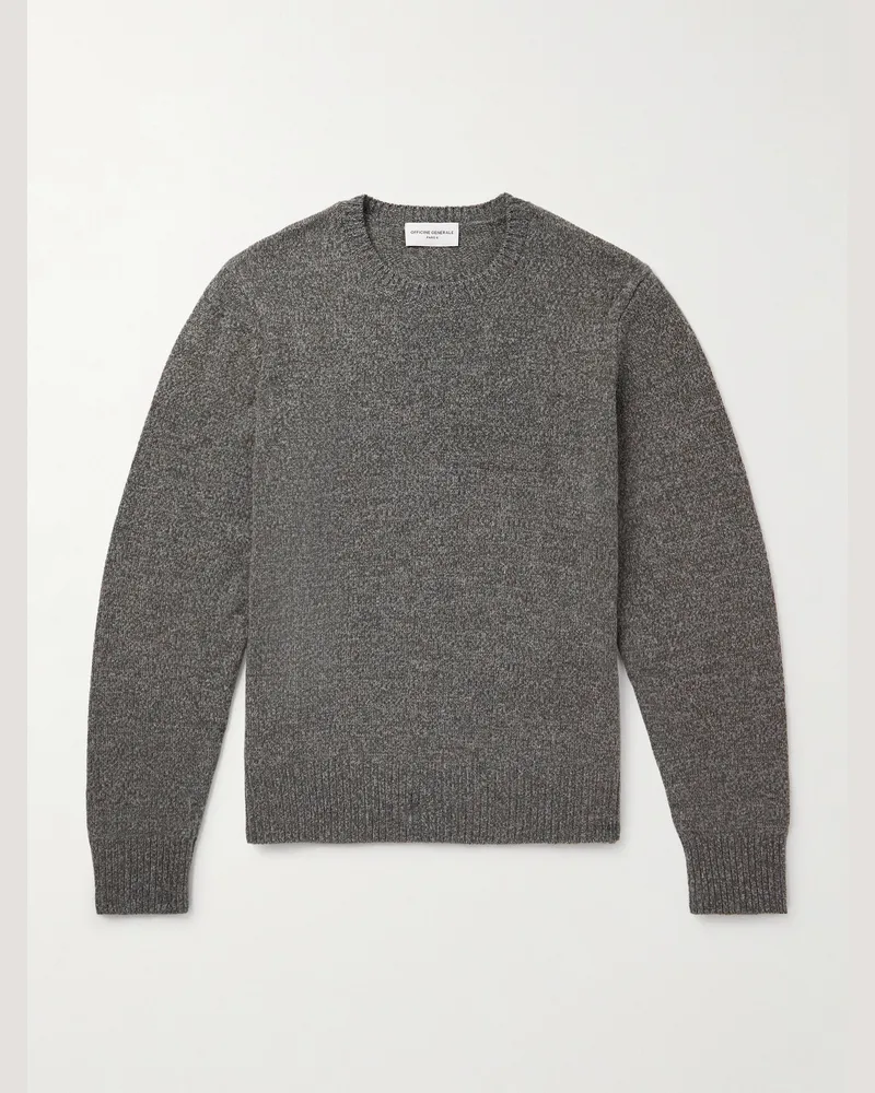 Officine Generale Marl Pullover aus einer Woll-Kaschmirmischung Grau